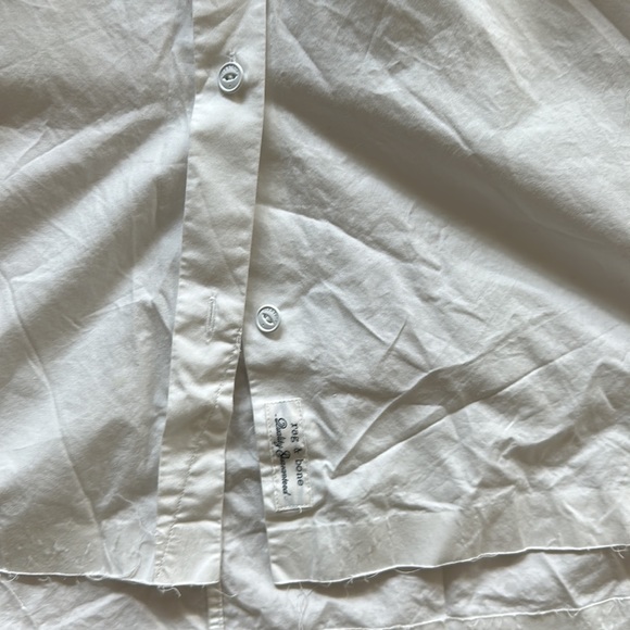 Rag & bone white dress shirt size s/p - Picture 4 of 6